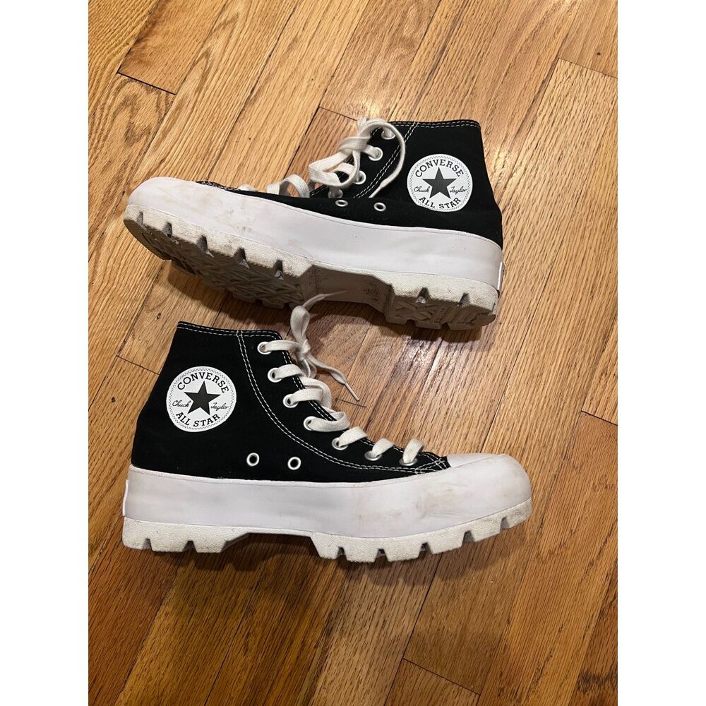 Women's Converse Chuck Taylor All Star Lugged High Top Platform Sneakers Black